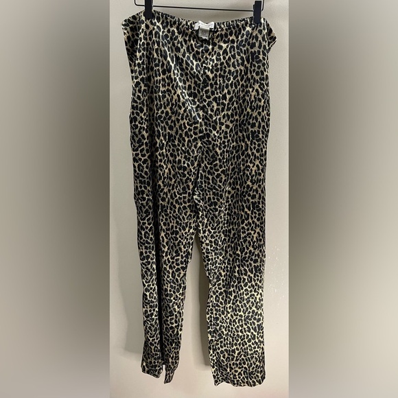 Intimates by Lane Bryant Cheetah Print Satin Pajama Pants Size 18/20 - Picture 1 of 4